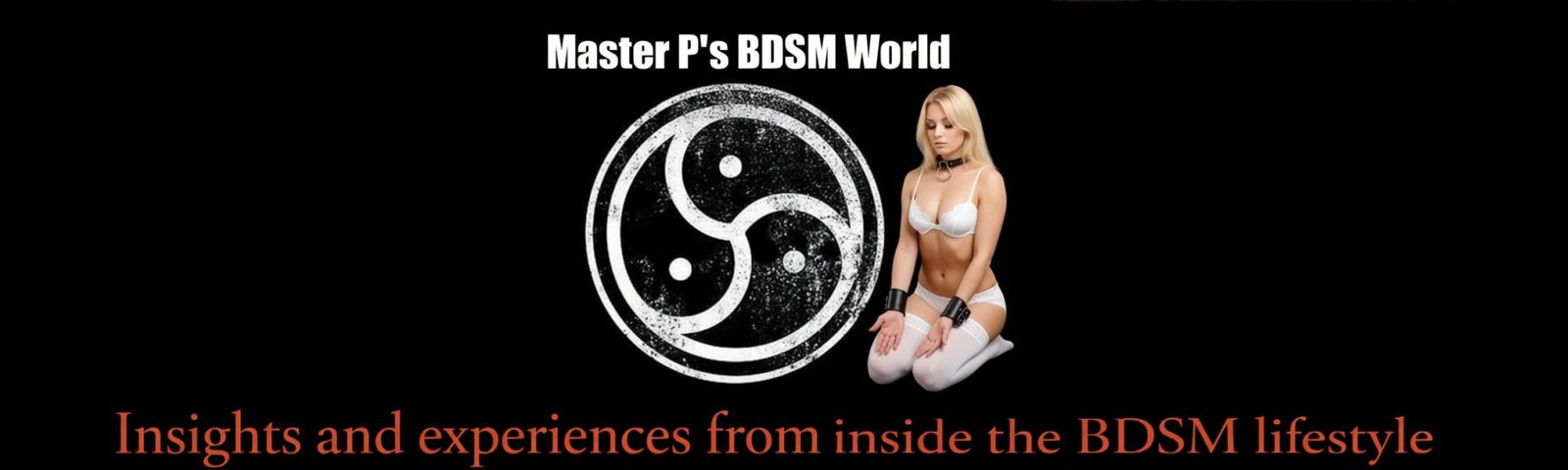 Woman kneeling in a forward-leaning pose, symbolising inner strength, restraint, and devotion within the BDSM lifestyle