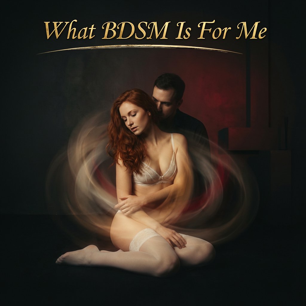 Noir fine art image symbolising BDSM as love, control, submission, sensuality and surrender within a committed D/s relationship